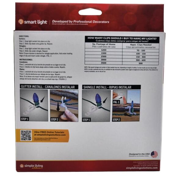 Universal Light Clips C7, C9, LED, Icicle, and Mini 100 Clips Brand New In Box - Picture 4 of 7